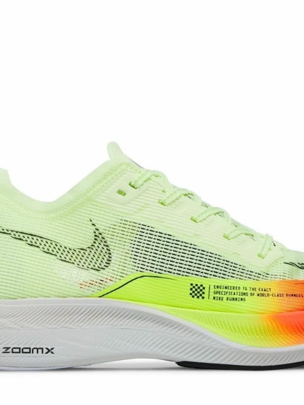 Nike ZoomX Vaporfly NEXT% 2 – Barely Volt / Hyper Orange Men’s Sz. 12 - Picture 2 of 6